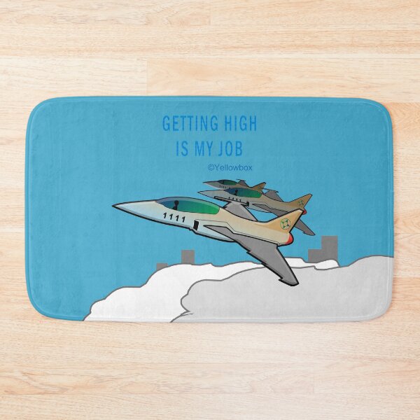 Item preview, Getting High Is My Job Aviation Funny Pilot - Yellowbox ink painting designed and sold by twyellowbox.