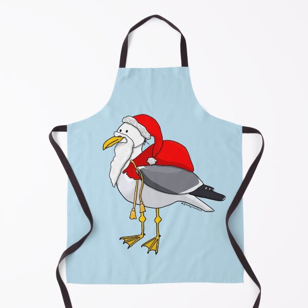 Item preview, Christmas Seagull Santa designed and sold by Loadofolbobbins.