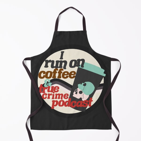 Item preview, I run on coffee & true crime podcast colorful designed and sold by racharanha.
