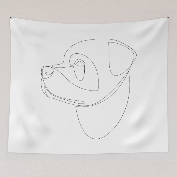 Item preview, Rottweiler - continuous line dog designed and sold by addillum.