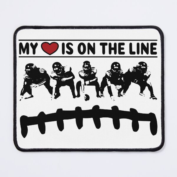 Item preview, My Heart Is On The Line Lineman Parent designed and sold by TKsTees.