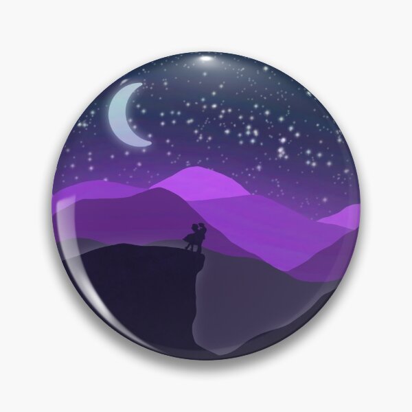 Item preview, Moonlit mountains designed and sold by missho11iday.