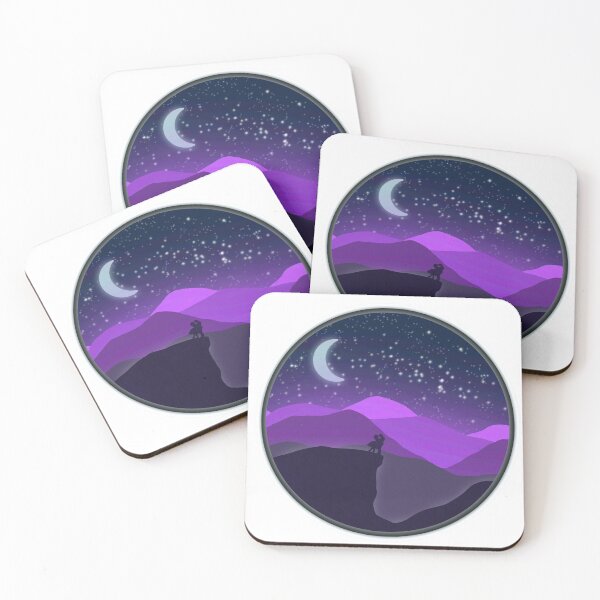 Item preview, Moonlit mountains designed and sold by missho11iday.