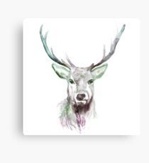 Beautiful winter reindeer painting, reindeer Metal Print