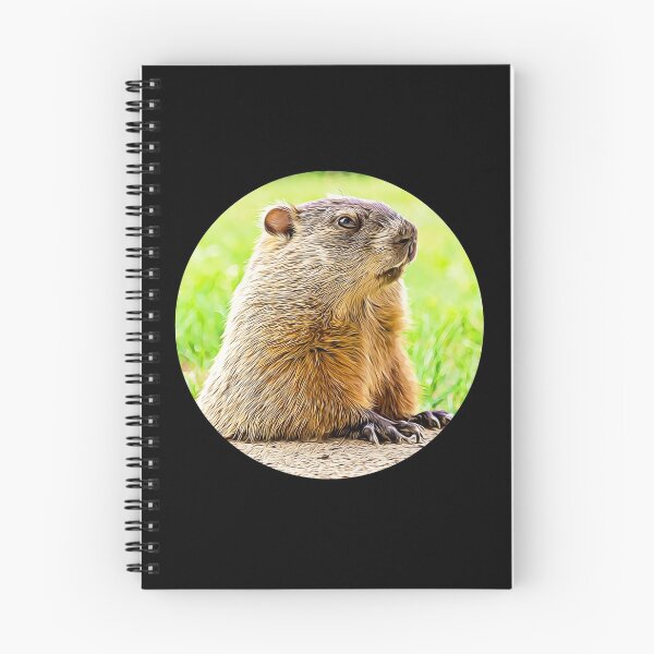 Item preview, Groundhog Portrait designed and sold by RevolutionInPaint.