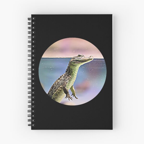 Item preview, Crocodile In Water Portrait designed and sold by RevolutionInPaint.
