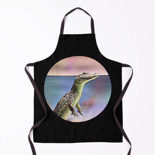 Item preview, Crocodile In Water Portrait designed and sold by RevolutionInPaint.
