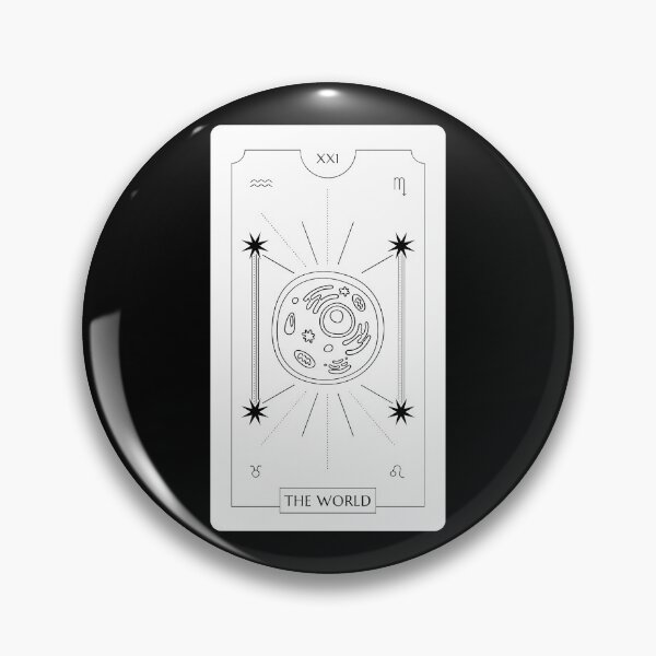 Item preview, The World Tarot Card With Cell designed and sold by quiet-charm.