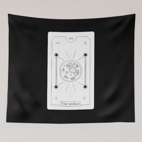 Item preview, The World Tarot Card With Cell designed and sold by quiet-charm.