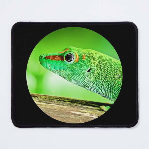 Item preview, Green Gecko Portrait designed and sold by RevolutionInPaint.