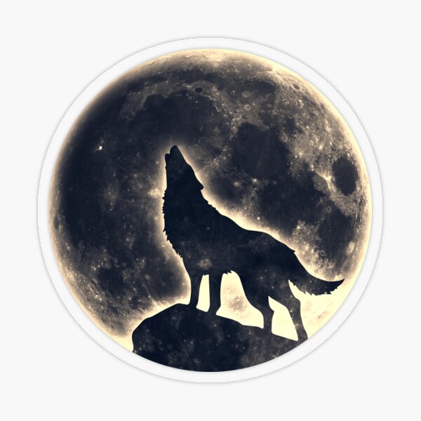 Item preview, Wolf, moon, fantasy, wild, dog, wolves designed and sold by boom-art.