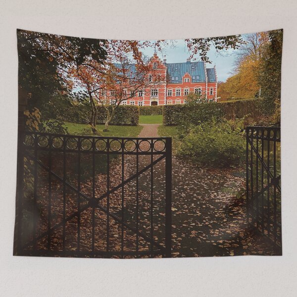 Item preview, Autumn morning outside the castle designed and sold by HenrikGPhoto.