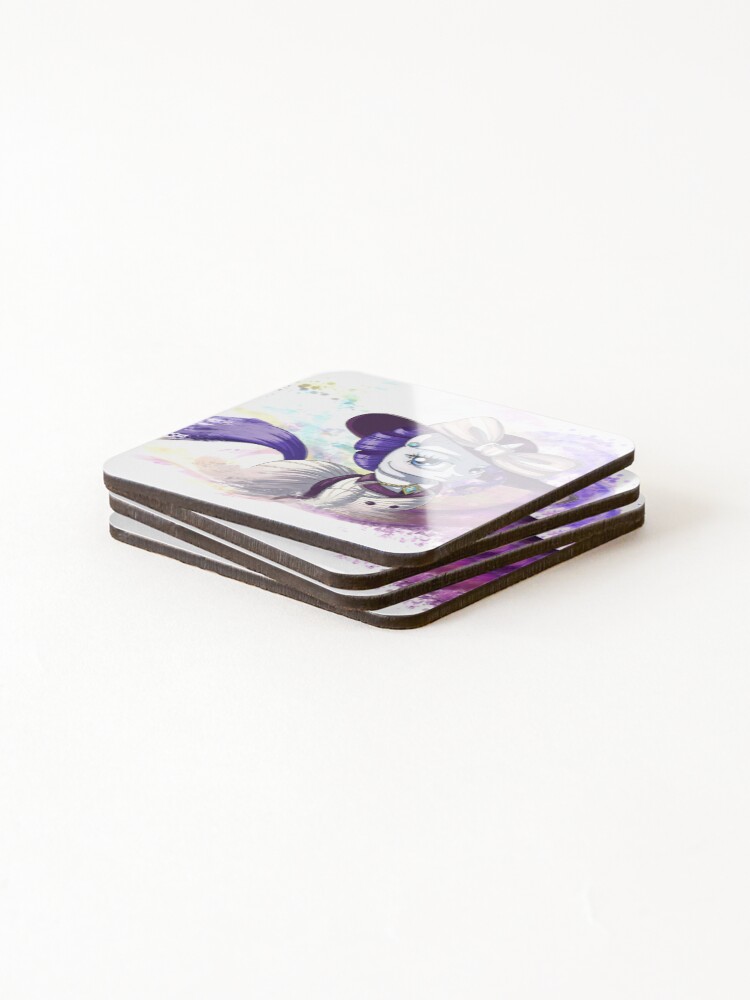 Thumbnail 4 of 5, Coasters (Set of 4), Fancy Rarity - transparent designed and sold by BlueRecluse.