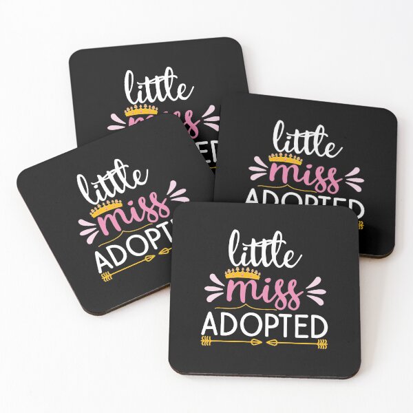 Item preview, Adoption Day Little Cute Miss Adopted funny Gift Ideas Tees for kids designed and sold by biigshow.