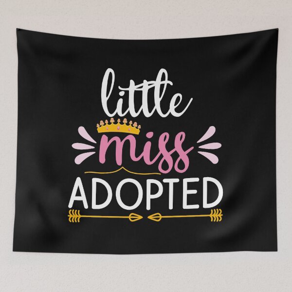 Item preview, Adoption Day Little Cute Miss Adopted funny Gift Ideas Tees for kids designed and sold by biigshow.