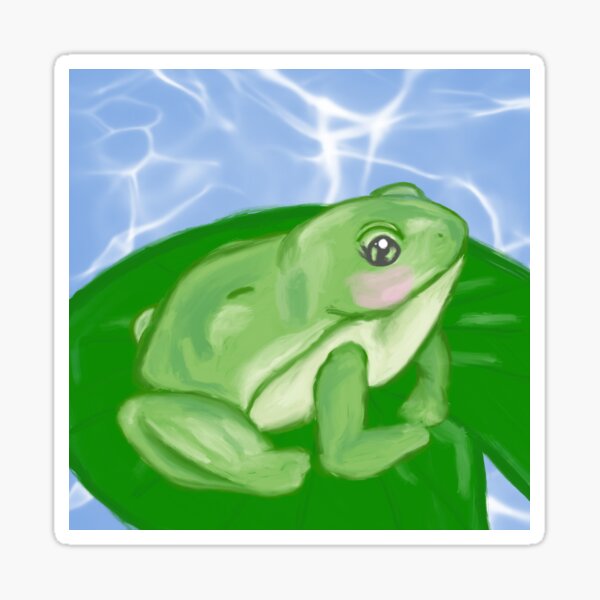 Item preview, Blushing froggo  designed and sold by SwagartArt.