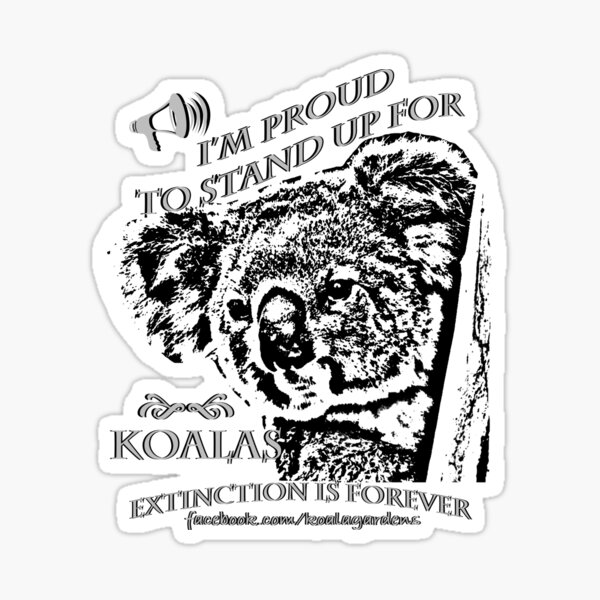 Stand up for koalas! Sticker
