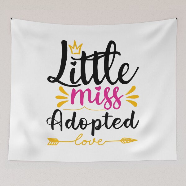 Item preview, Adoption Day Little Cute Miss Adopted funny Gift Ideas Tees for kids designed and sold by biigshow.