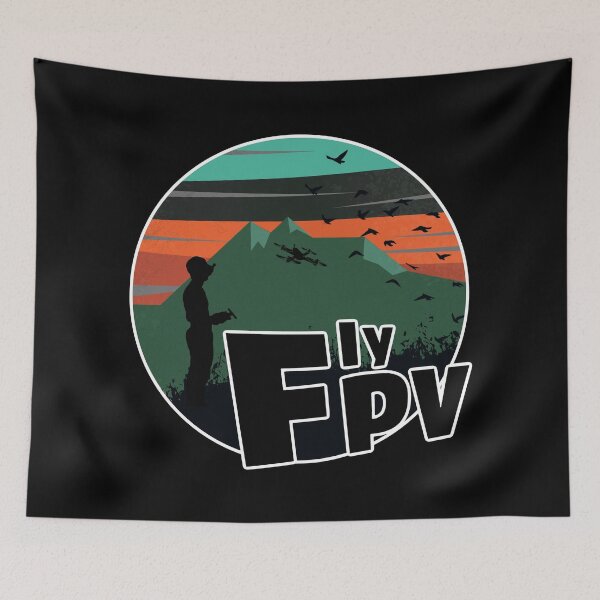 Item preview, FPV Drone Pilot T-Shirt Design ‘Fly FPV’ For FPV Drone Technology Lovers designed and sold by funpix-shop.