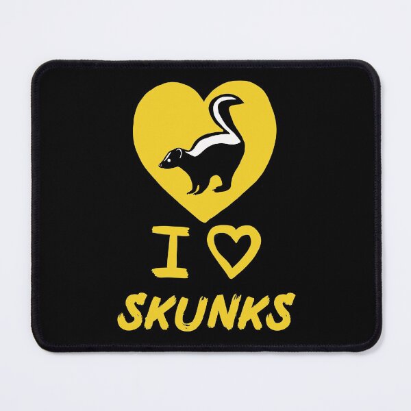 Item preview, I Love Skunks Heart for Skunk Lovers, Yellow designed and sold by Mochi-Merch.