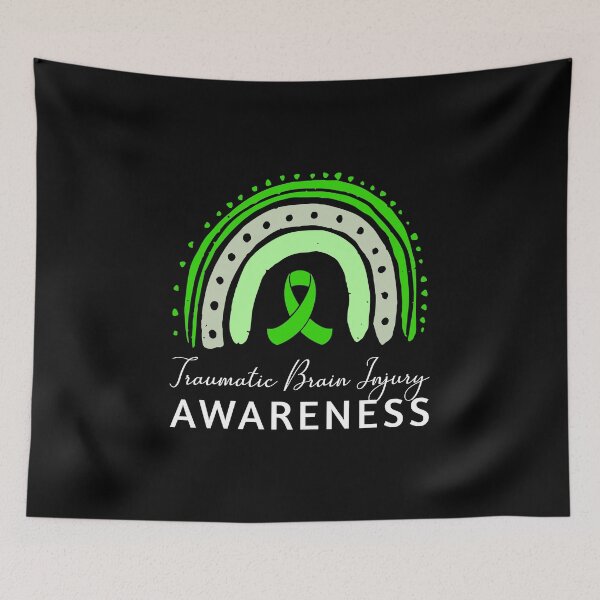 Item preview, Traumatic Brain Injury Awareness / Green Ribbon TBI Support design designed and sold by CreatedByHeidi.