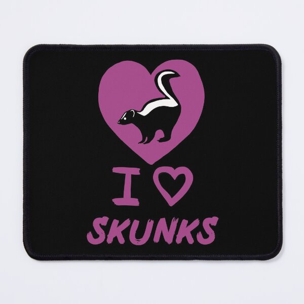 Item preview, I Love Skunks Heart for Skunk Lovers, Purple designed and sold by Mochi-Merch.