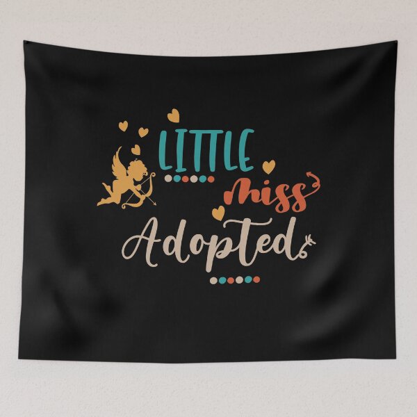 Item preview, Funny Gift Ideas Tees for kids For Adoption Day Little Cute Miss Adopted  designed and sold by biigshow.