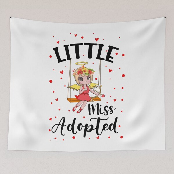 Item preview, Funny Gift Ideas Tees for kids For Adoption Day Little Cute Miss Adopted  designed and sold by biigshow.