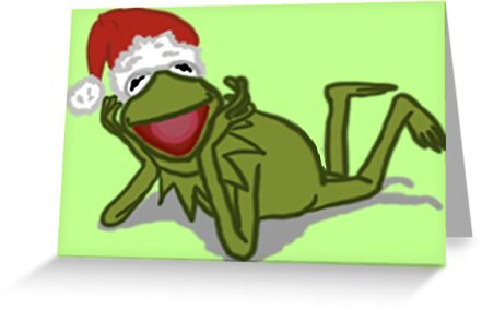 &quot;A Kermit Christmas&quot; Greeting Card by TooManyNuggets | Redbubble