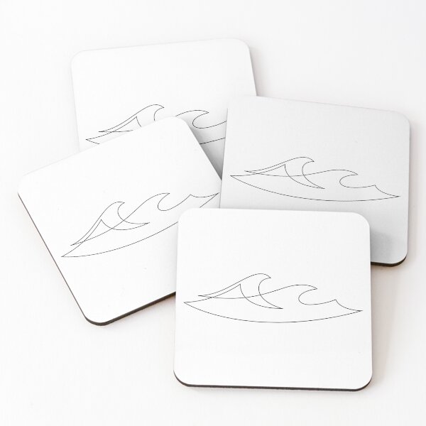Item preview, Ocean Waves - One line art - W1 designed and sold by addillum.