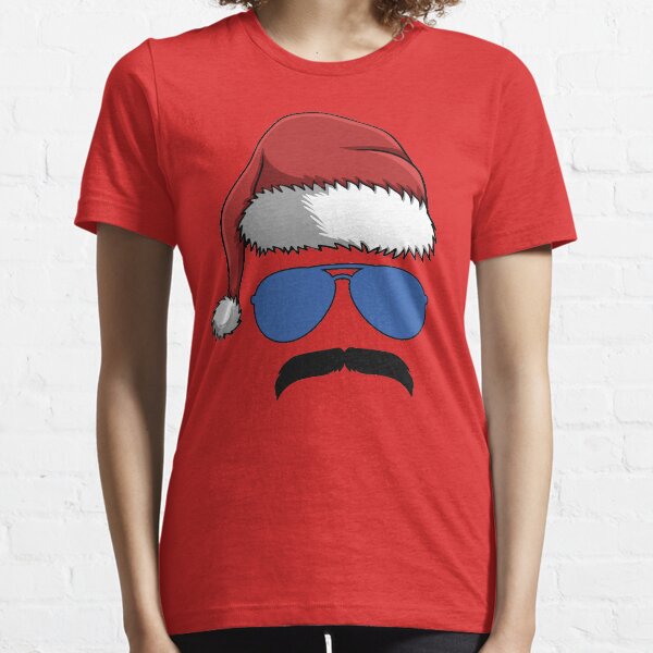 Santa with mustache. Christmas hero Essential T-Shirt