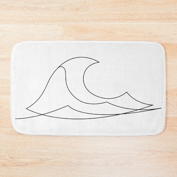 Item preview, Great Wave - One line art - W2 designed and sold by addillum.