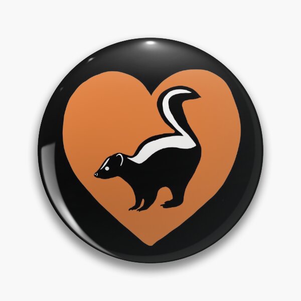 Item preview, Skunk Heart for Skunk Lovers, Orange designed and sold by Mochi-Merch.