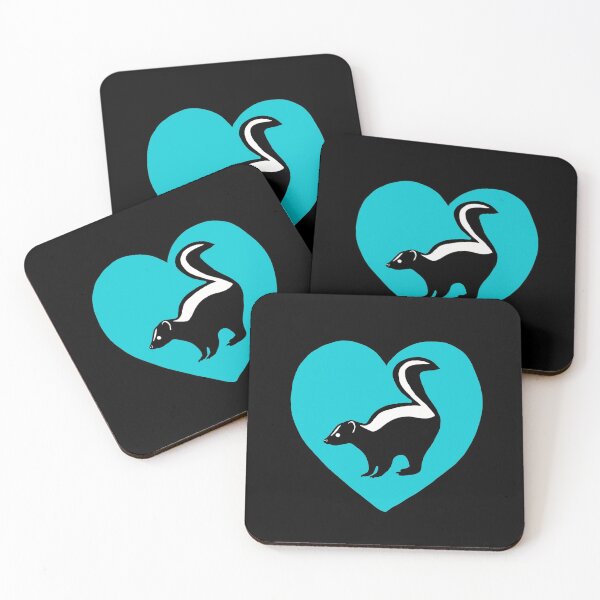 Item preview, Skunk Heart for Skunk Lovers, Blue designed and sold by Mochi-Merch.