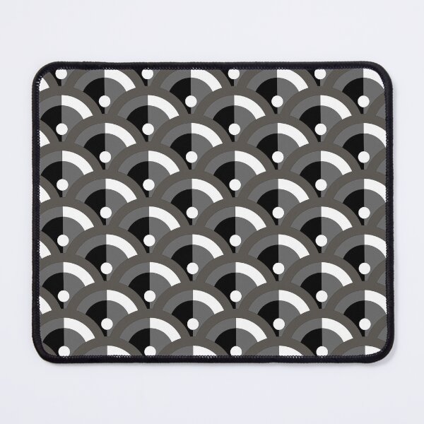 Item preview, Brownish-Gray Black and White Scallop Dot Pattern Pairs Sherwin Williams 2022 Popular Color Sherwin Williams Urbane Bronze SW 7048 - Colour Trends - Shade - Hue designed and sold by ColorOfTheYears.
