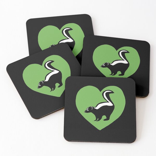 Item preview, Skunk Heart for Skunk Lovers, Green designed and sold by Mochi-Merch.