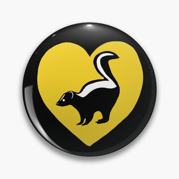 Item preview, Skunk Heart for Skunk Lovers, Yellow designed and sold by Mochi-Merch.