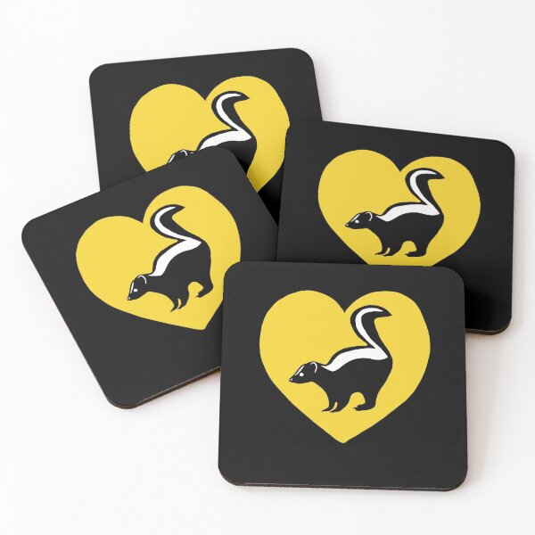 Item preview, Skunk Heart for Skunk Lovers, Yellow designed and sold by Mochi-Merch.