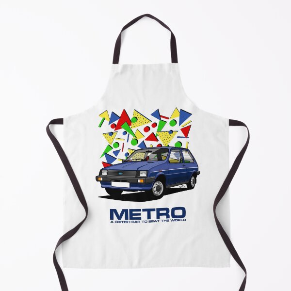 Item preview, Austin Metro Single Illustration - BLUE 80's pattern designed and sold by RJWautographics.