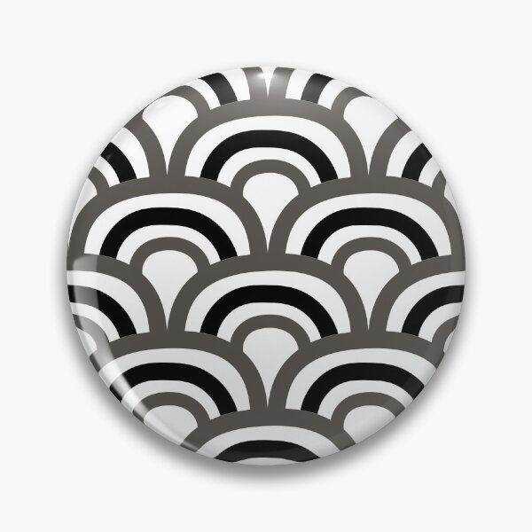 Artikelvorschau, Brownish-Gray Black and White Scallop Pattern Pairs Sherwin Williams 2022 Popular Color Sherwin Williams Urbane Bronze SW 7048 - Colour Trends - Shade - Hue entworfen und verkauft von ColorOfTheYears.