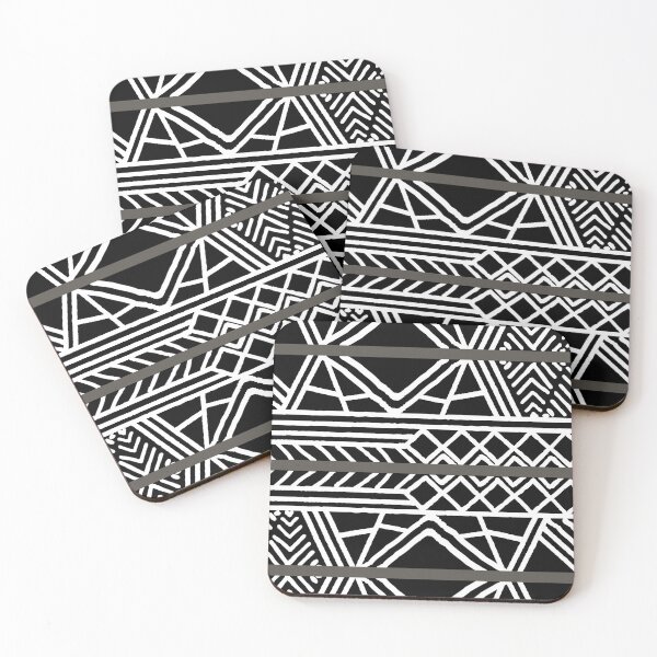 Item preview, Brownish-Gray Black and White Mud Cloth Pattern Pairs Sherwin Williams 2022 Popular Color Sherwin Williams Urbane Bronze SW 7048 - Colour Trends - Shade - Hue designed and sold by ColorOfTheYears.