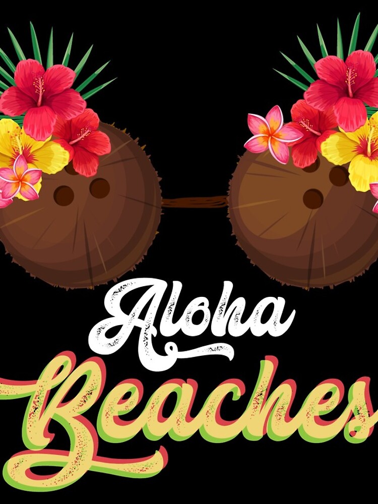 Discover Aloha Beaches Coconut Bra Hawaiian Summer Vacation Hawaii iPhone Case
