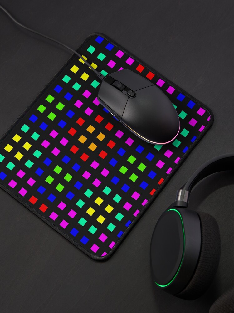 Alternate view of Space Tartan Colorinche Mouse Pad
