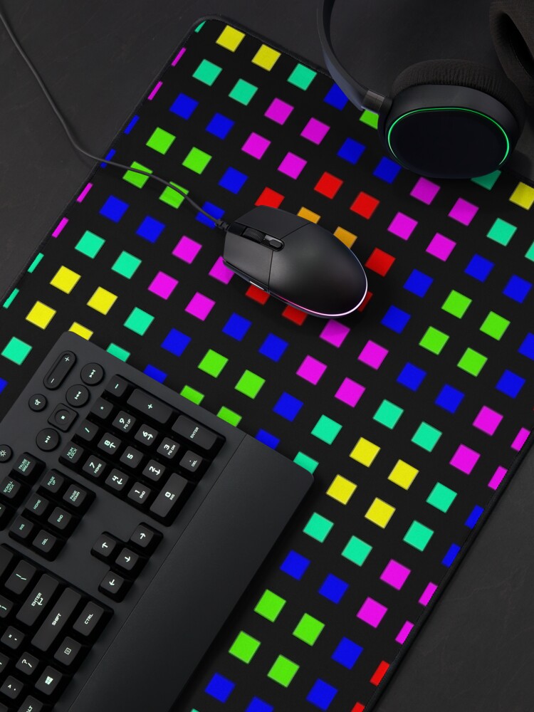 Alternate view of Space Tartan Colorinche Mouse Pad