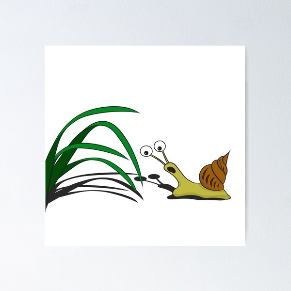 Item preview, Snail on the grass designed and sold by Traida.