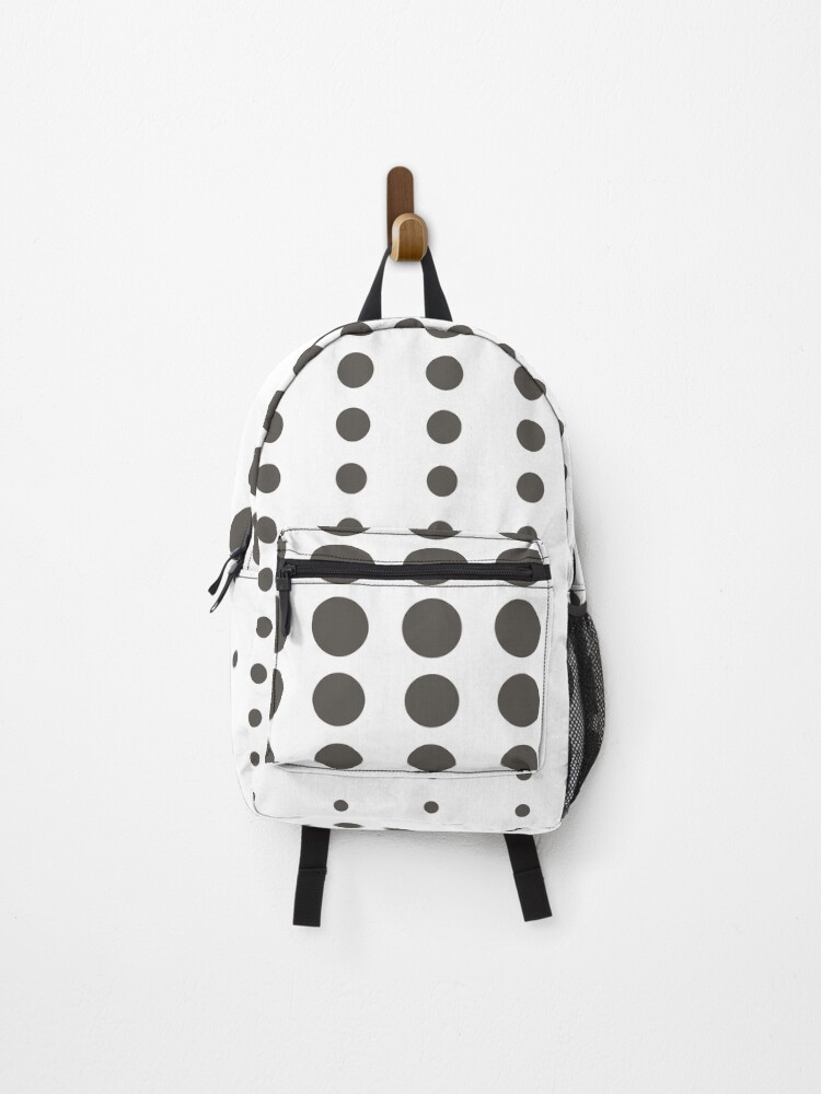 Thumbnail 1 von 3, Rucksack, Brownish-Gray and White Reduced Polka Dots Pattern Pairs Sherwin Williams 2022 Popular Color Sherwin Williams Urbane Bronze SW 7048 - Colour Trends - Shade - Hue designt und verkauft von ColorOfTheYears.