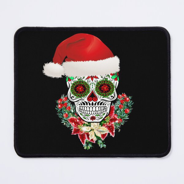 Item preview, Christmas Day Of The Dead Sugar Skull Santa Hat designed and sold by Atteestude.