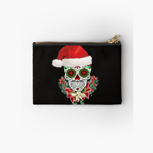 Item preview, Christmas Day Of The Dead Sugar Skull Santa Hat designed and sold by Atteestude.