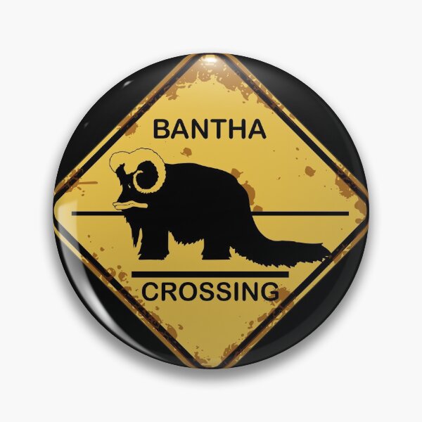 Item preview, Bantha Crossing traffic sign (on black) designed and sold by Groenendijk.