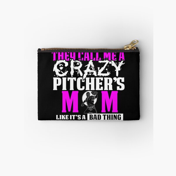 Item preview, Funny Crazy Baseball Pitcher Mom Design designed and sold by drwigglebutts.